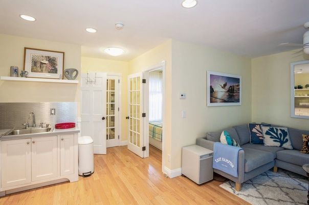 Interior, Kitchen, Living room, Recessed Lighting, Wood Texture Flooring