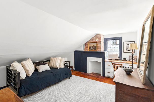 Fireplace, Interior, Wood Texture Flooring
