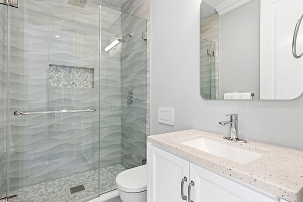 Bathroom, Glass Shower, Interior