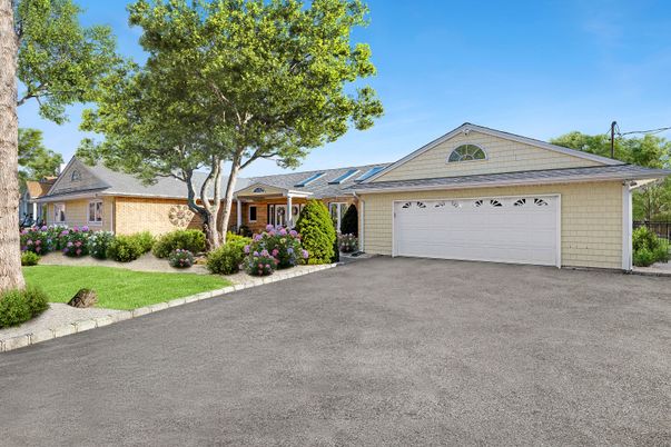 Attached, Exterior, Facade, Brick Facade, Solar Panels, Ranch
