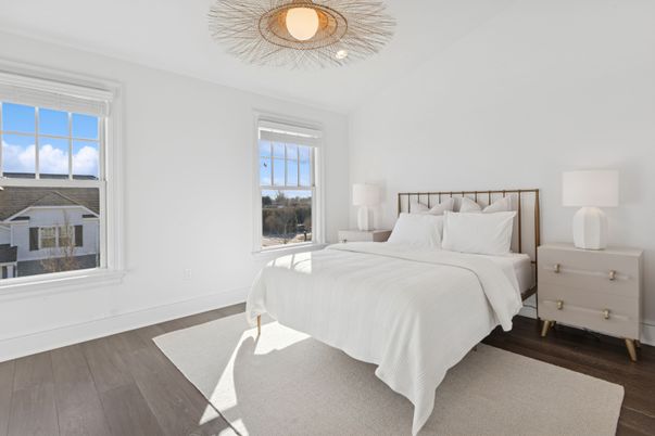 Bedroom, Interior, Wood Texture Flooring