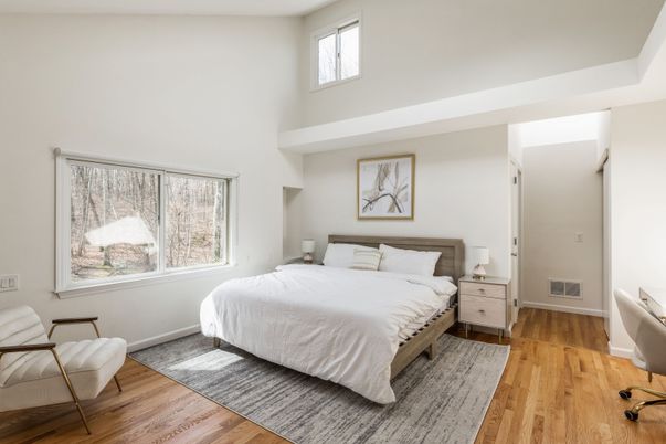 Bedroom, Interior, Wood Texture Flooring