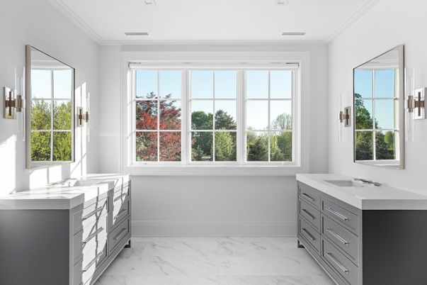 Bathroom, Dual Sink Vanities, Interior, Marble