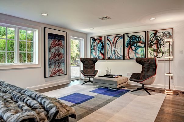 Interior, Recessed Lighting, Wood Texture Flooring