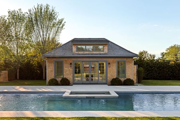 Exterior, Facade, Pool, French Provincial