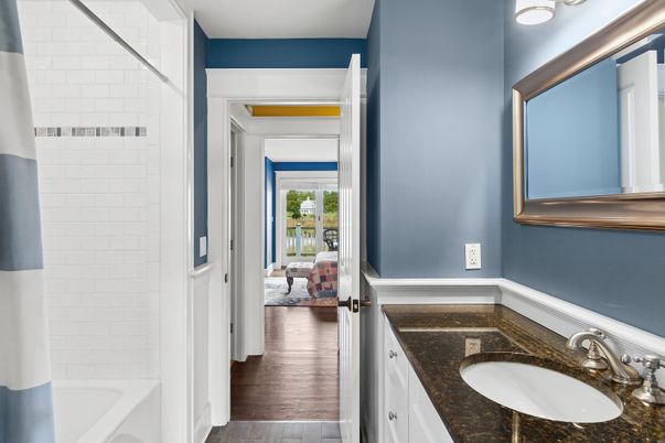 Bathroom, Interior, Wood Texture Flooring
