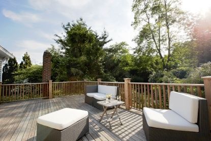 Exterior, Wood Texture Flooring