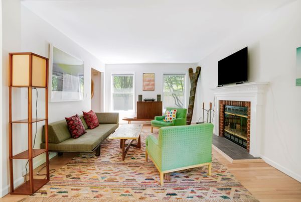 Fireplace, Interior, Living room, Wood Texture Flooring