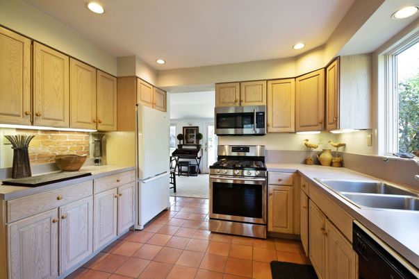 Interior, Kitchen, Recessed Lighting, Stainless Steel Appliances