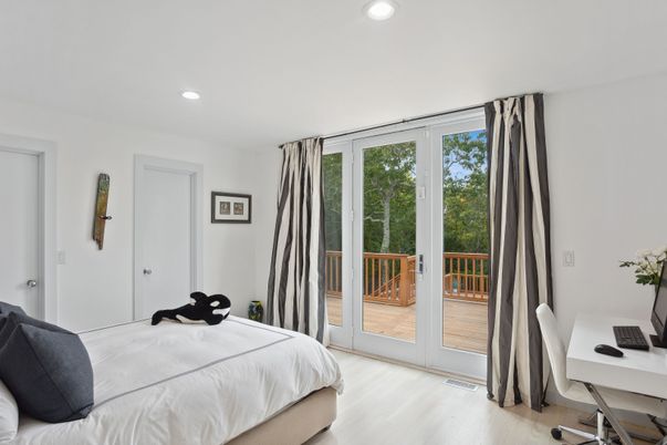 Bedroom, Home Office, Interior, Recessed Lighting, Wood Texture Flooring