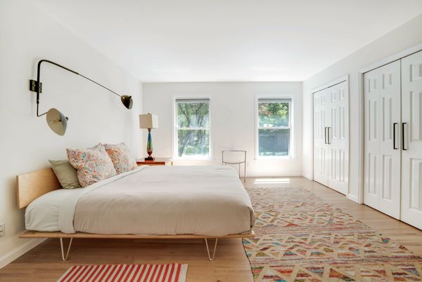 Bedroom, Interior, Wood Texture Flooring