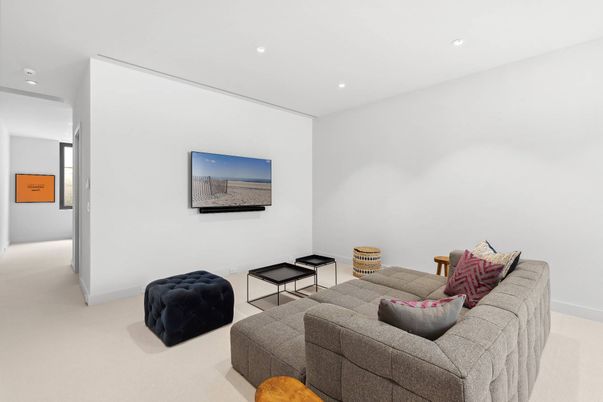 Interior, Living room, Recessed Lighting