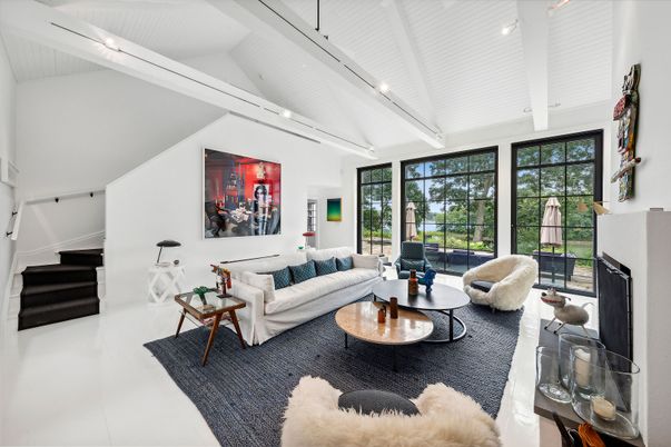 Fireplace, Interior, Living room, Recessed Lighting