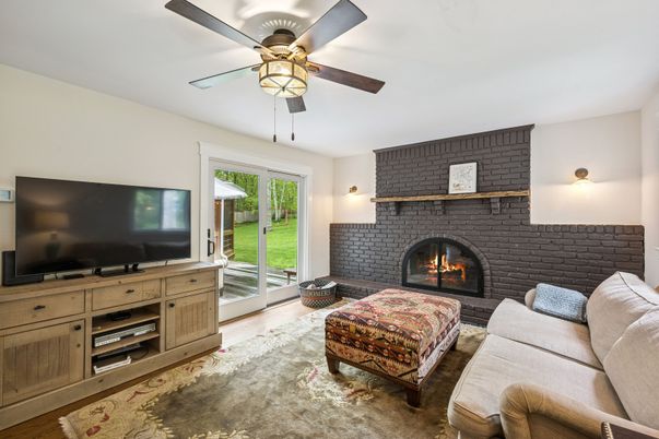 Fireplace, Interior, Living room, Stone Walls