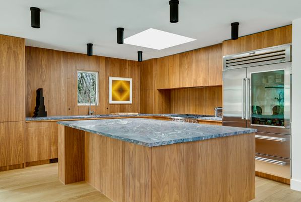 Interior, Kitchen, Wood Texture Flooring, Wooden Walls