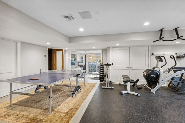 Fitness Equipment, Game Room, Interior, Recessed Lighting
