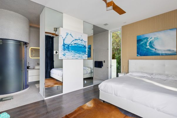 Bedroom, Interior, Wood Texture Flooring