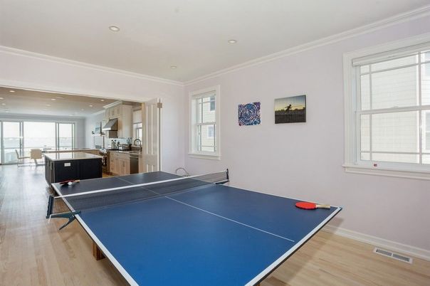 Game Room, Interior, Kitchen, Recessed Lighting, Wood Texture Flooring
