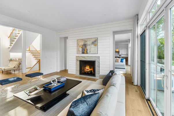 Fireplace, Interior, Living room, Wood Texture Flooring