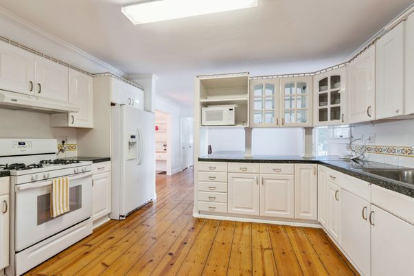 Interior, Kitchen, Wood Texture Flooring