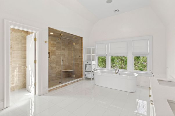 Bathroom, Free Standing Baths, Glass Shower, Interior