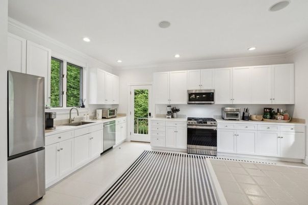Interior, Kitchen, Recessed Lighting, Stainless Steel Appliances