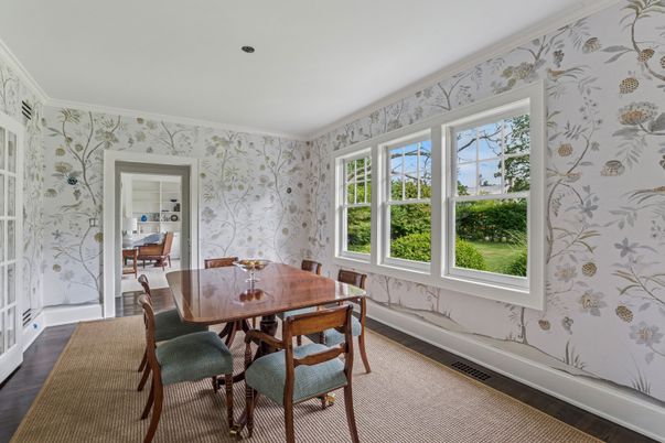 Dining room, Interior, Wood Texture Flooring