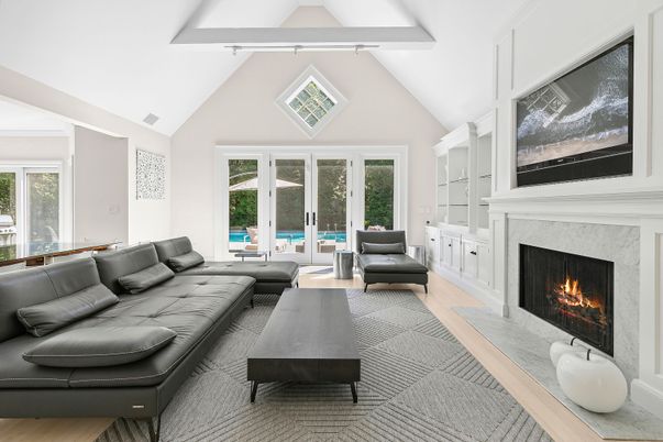 Fireplace, Interior, Living room, Wood Texture Flooring