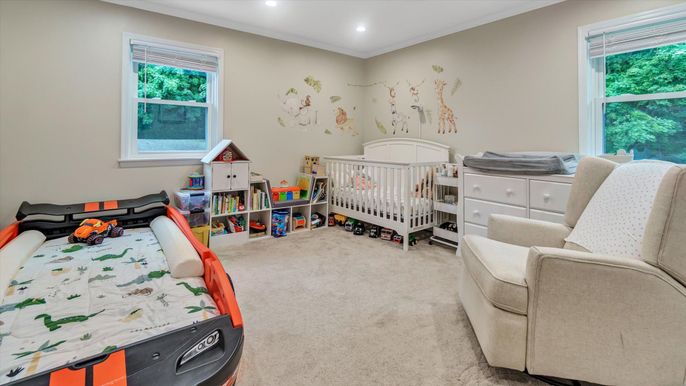Bedroom, Interior, Recessed Lighting