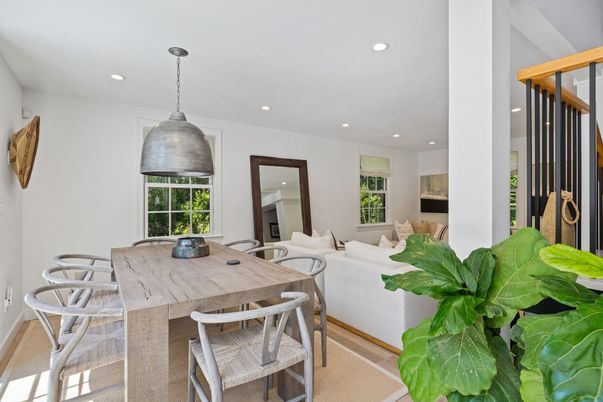 Dining room, Interior, Living room, Pendant Lights, Recessed Lighting