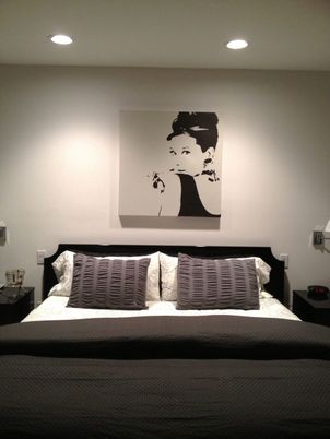 Bedroom, Interior, Recessed Lighting