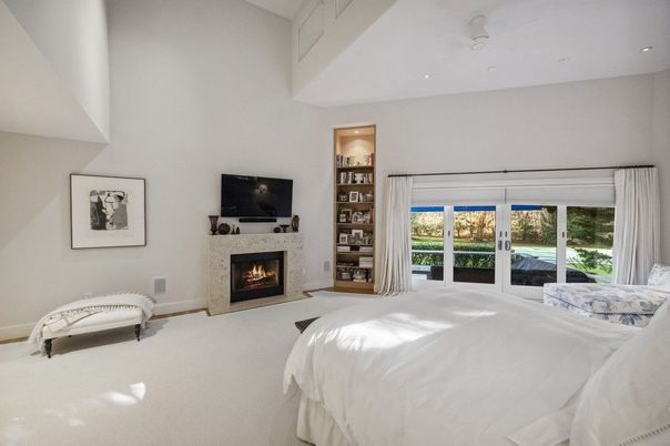 Bedroom, Fireplace, Interior, Recessed Lighting