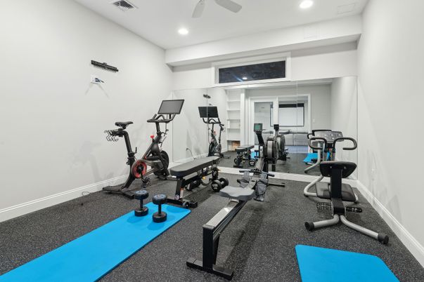 Fitness Equipment, Interior, Recessed Lighting