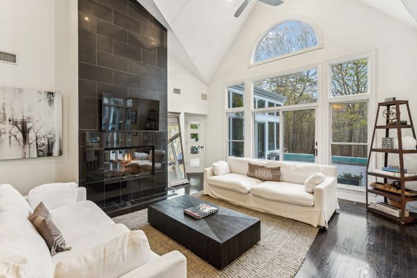 Fireplace, Interior, Living room, Wood Texture Flooring