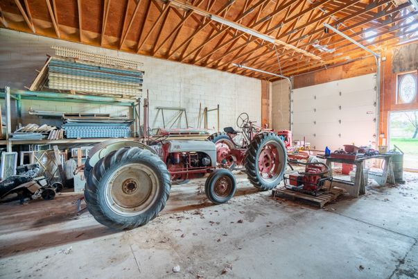 Fitness Equipment, Interior, Stone Walls, Wooden Beams