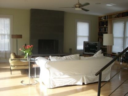 Bedroom, Fireplace, Interior, Wood Texture Flooring