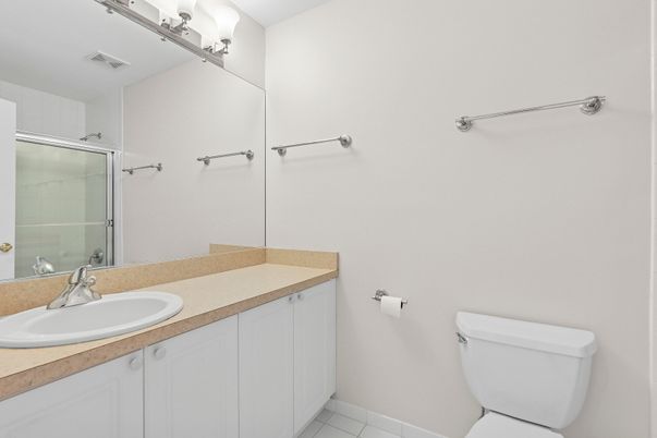 Bathroom, Dual Sink Vanities, Glass Shower, Interior