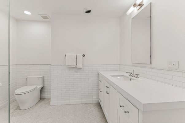 Bathroom, Interior, Recessed Lighting