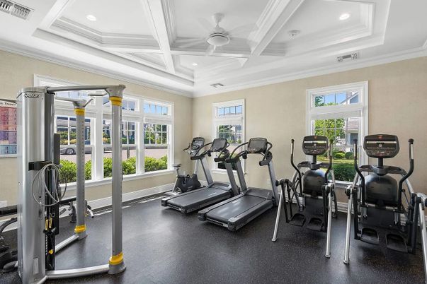 Fitness Equipment, Gym, Interior, Recessed Lighting