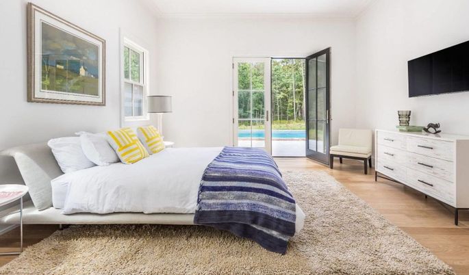 Bedroom, Interior, Wood Texture Flooring