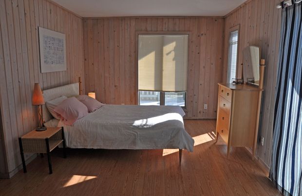 Bedroom, Interior, Wood Texture Flooring, Wooden Walls