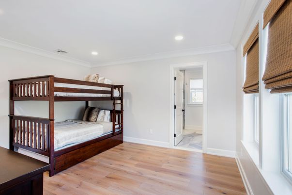 Bedroom, Interior, Marble, Recessed Lighting, Wood Texture Flooring