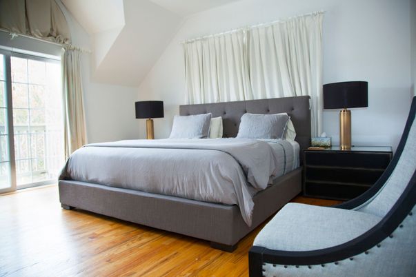 Bedroom, Interior, Wood Texture Flooring