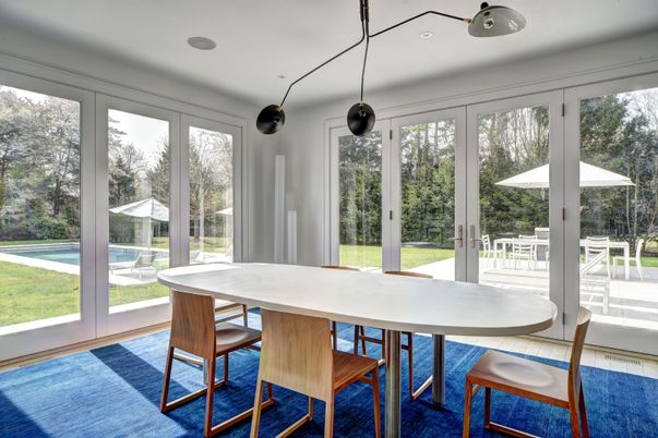 Dining room, Interior, Pendant Lights, Recessed Lighting, Sun Room