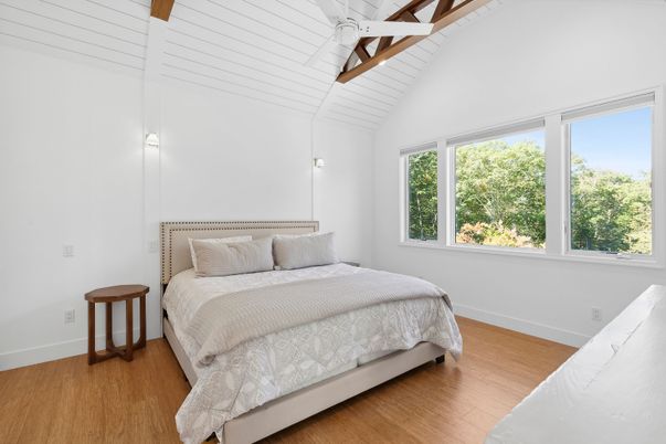 Bedroom, Interior, Wooden Beams, Wood Texture Flooring