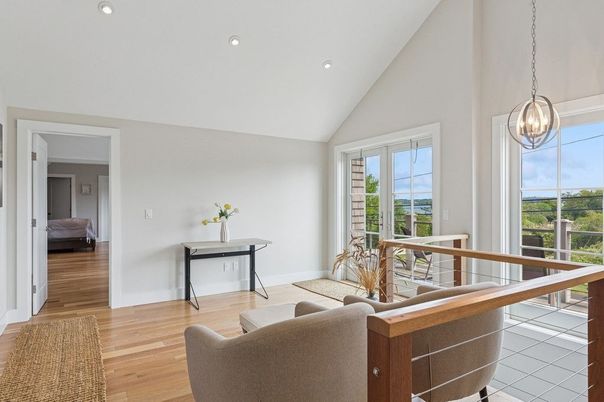Interior, Pendant Lights, Recessed Lighting, Water, Wood Texture Flooring