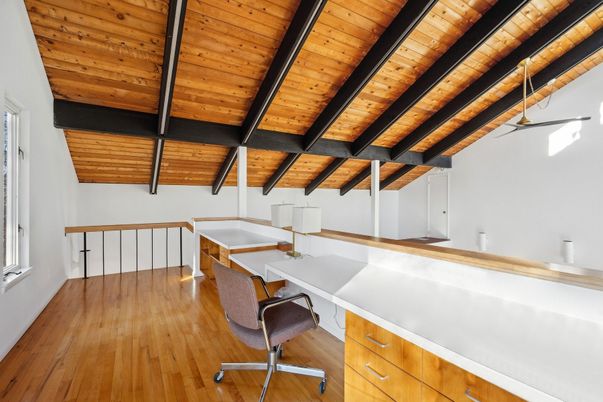 Home Office, Interior, Wooden Beams, Wooden Ceilings, Wood Texture Flooring