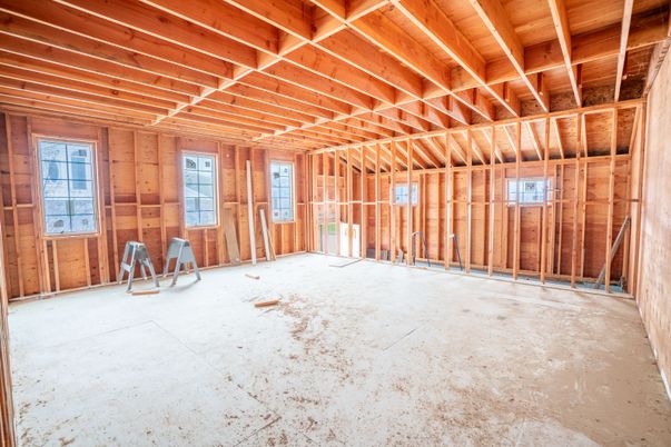 Empty room, Interior, Wooden Beams, Wooden Ceilings, Wooden Walls