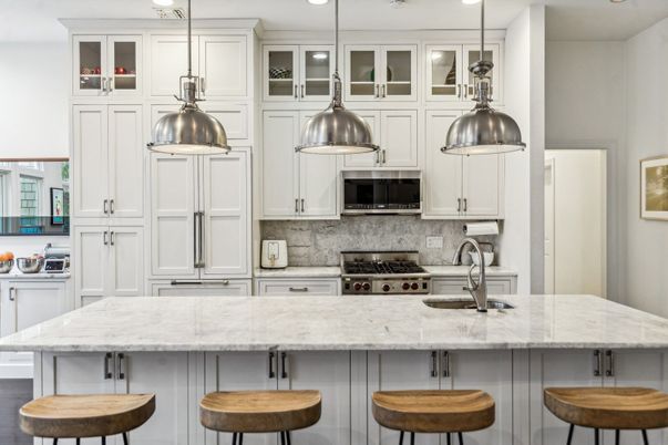 Interior, Kitchen, Pendant Lights, Recessed Lighting, Stainless Steel Appliances