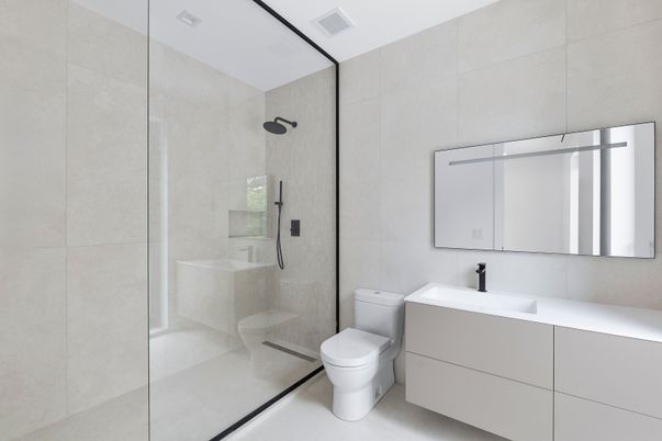 Bathroom, Glass Shower, Interior